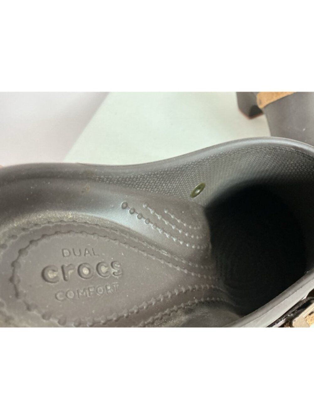 Crocs Brown Clogs Mules Slip On Slides Womens 8 - Picture 6 of 6